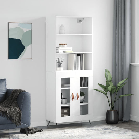 Skap Hvit 69,5x34x180 cm