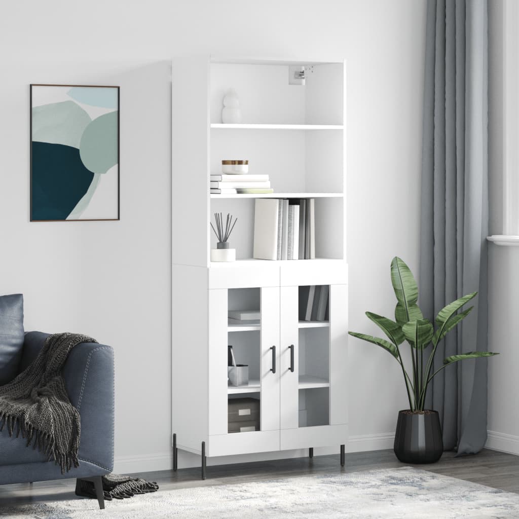 Skap Hvit 69,5x34x180 cm