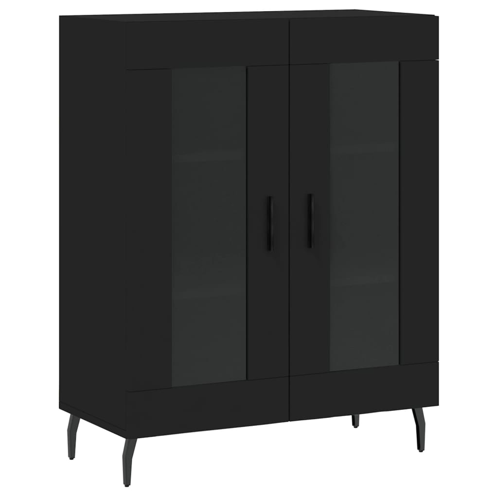 Skap Svart 69,5x34x180 cm