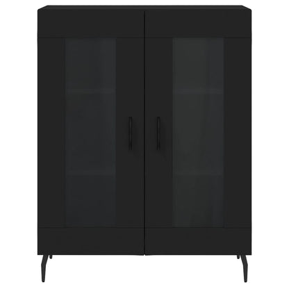Skap Svart 69,5x34x180 cm