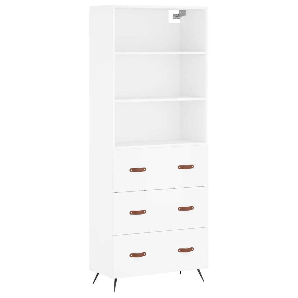 Skap Hvit 69,5x34x180 cm