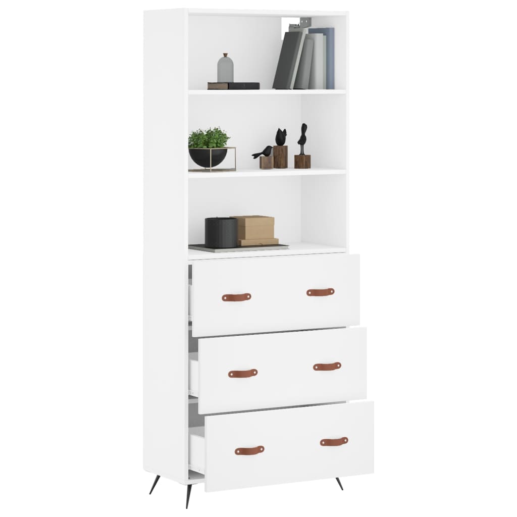 Skap Hvit 69,5x34x180 cm
