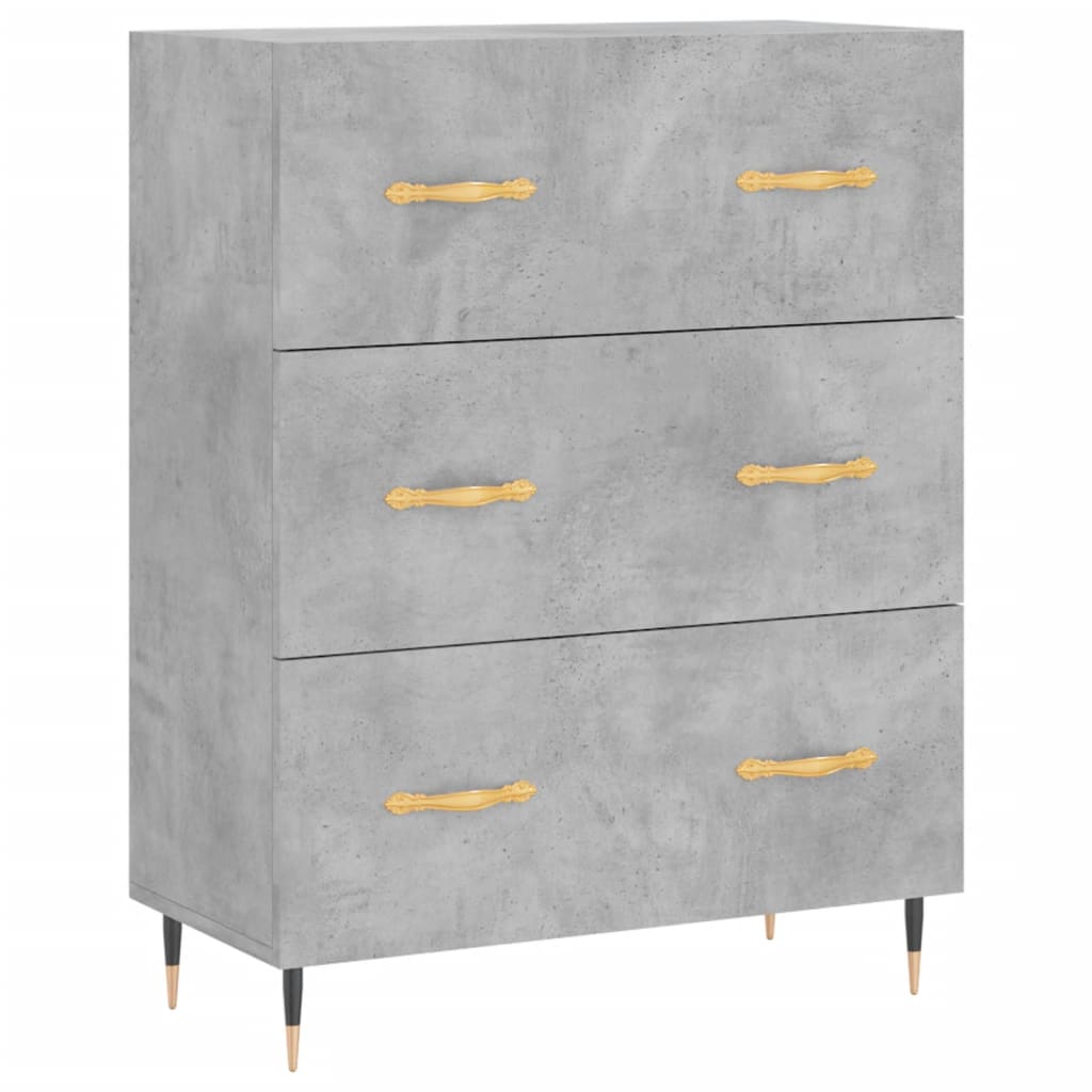Skap Betonggrå 69,5x34x180 cm