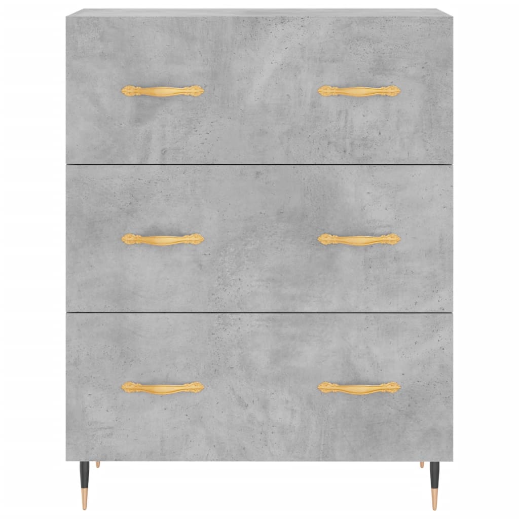 Skap Betonggrå 69,5x34x180 cm