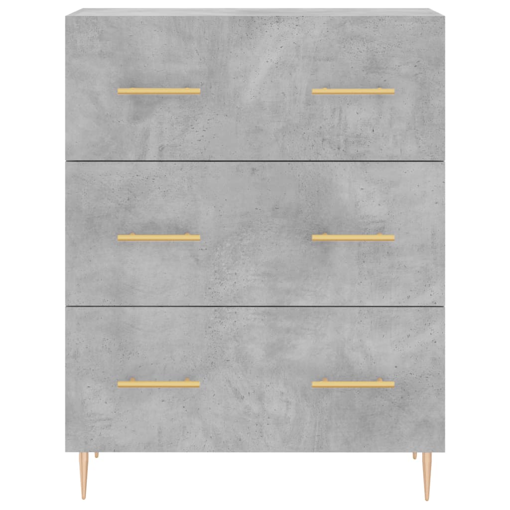 Skap Betonggrå 69,5x34x180 cm