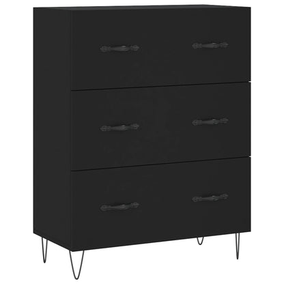 Skap Svart 69,5x34x180 cm
