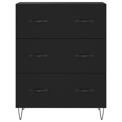 Skap Svart 69,5x34x180 cm