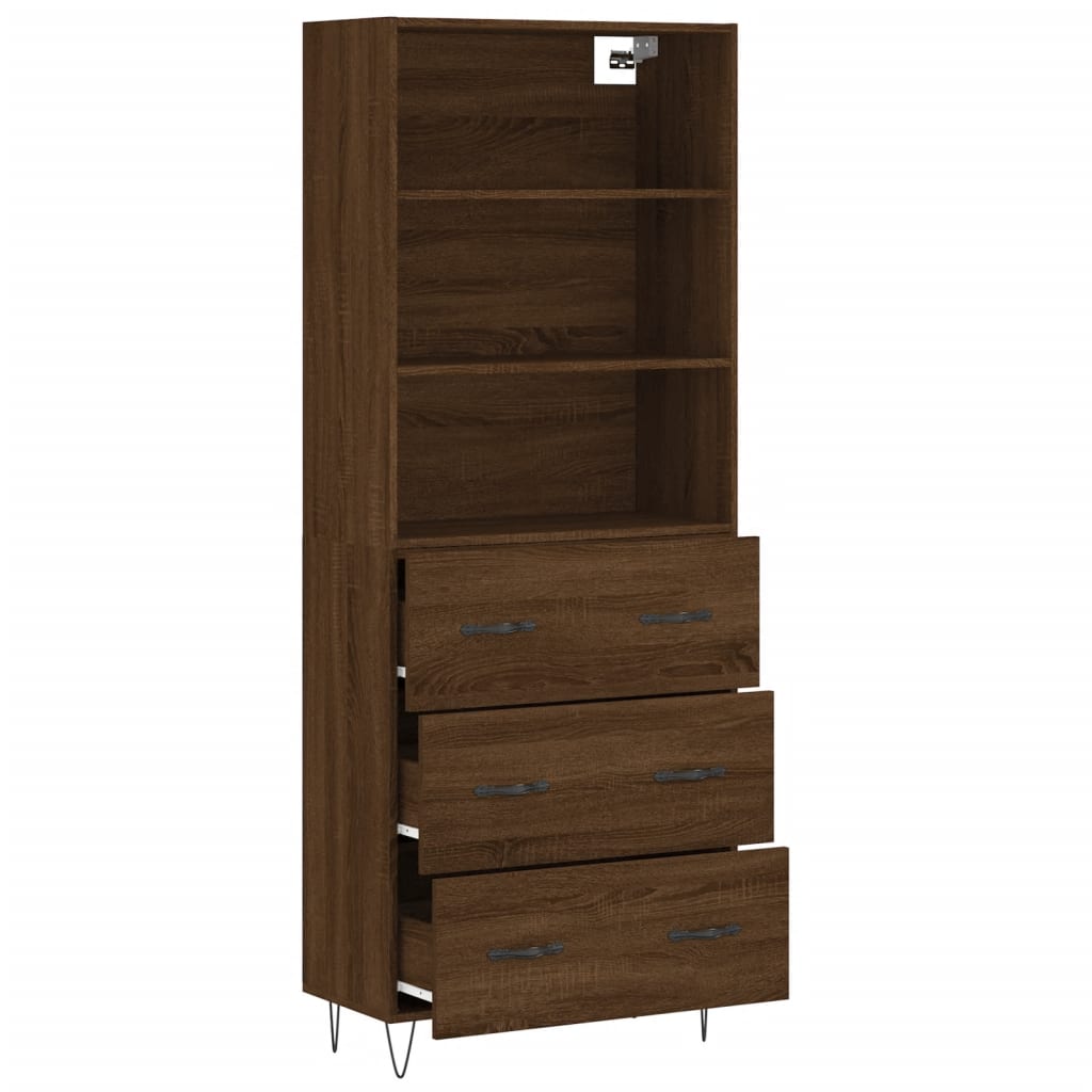 Skap Brun Eik 69,5x34x180 cm