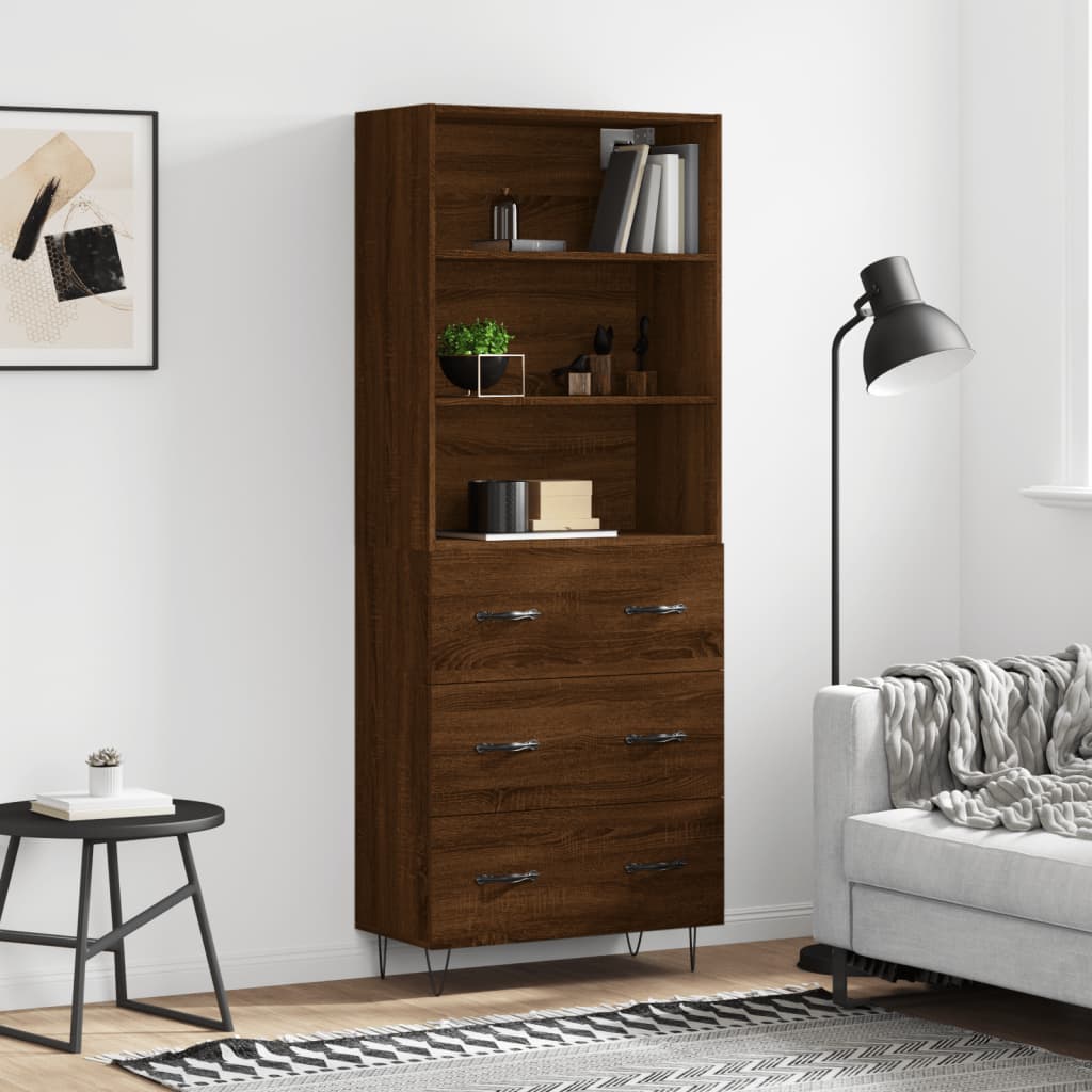 Skap Brun Eik 69,5x34x180 cm