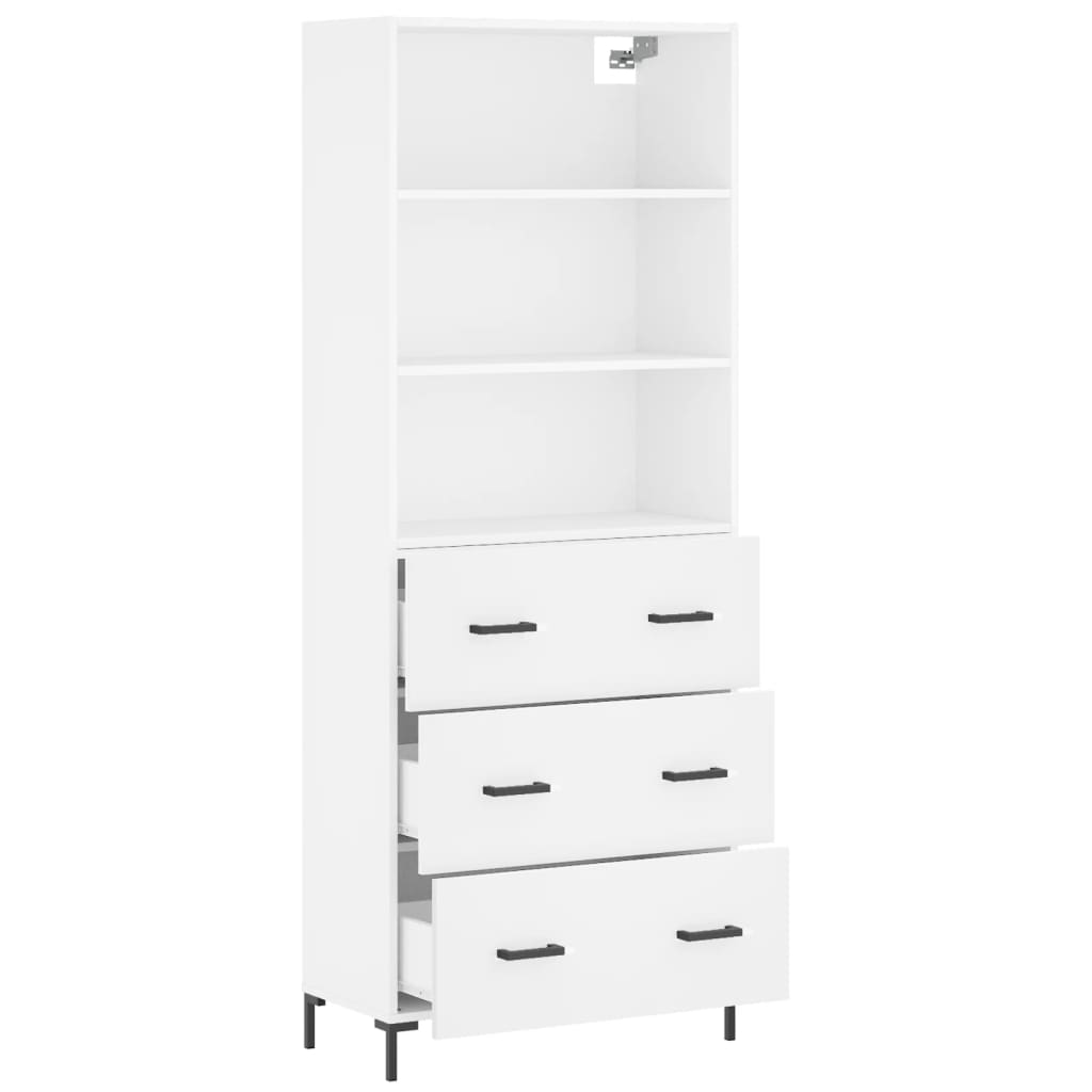 Skap Hvit 69,5x34x180 cm