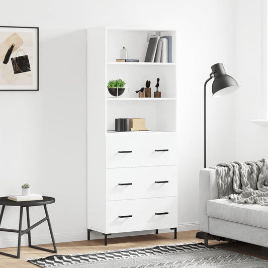 Skap Hvit 69,5x34x180 cm