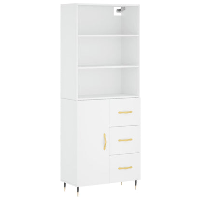 Skap Hvit 69,5x34x180 cm