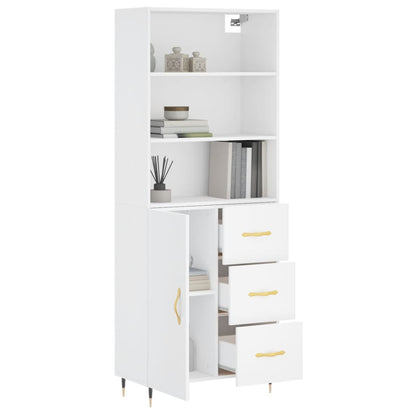 Skap Hvit 69,5x34x180 cm