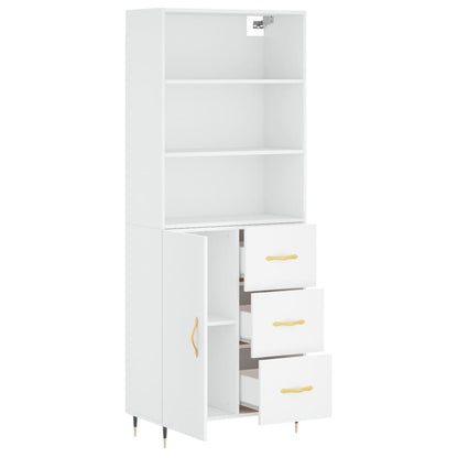 Skap Hvit 69,5x34x180 cm