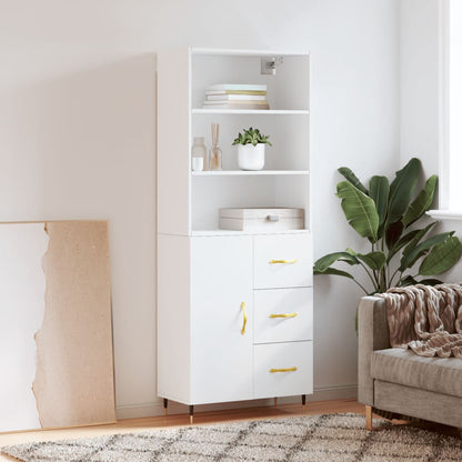 Skap Hvit 69,5x34x180 cm