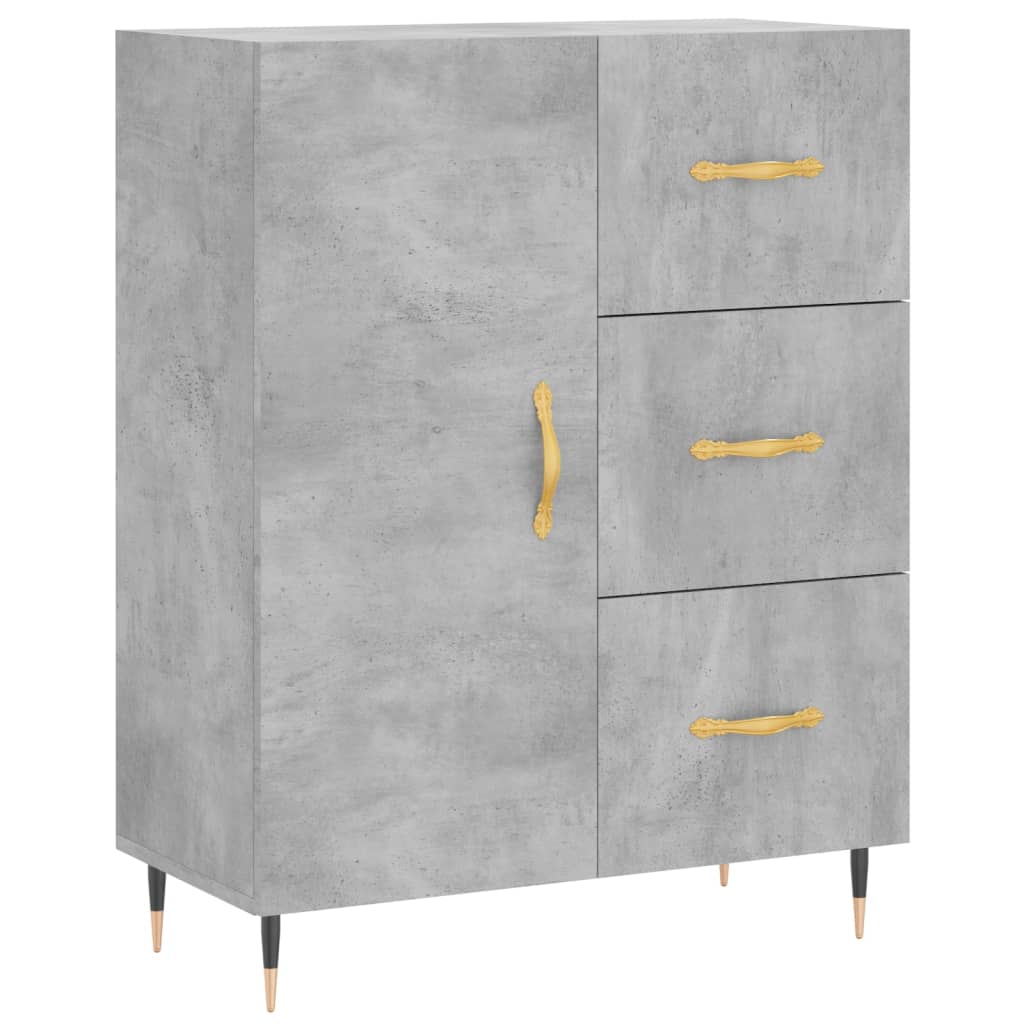 Skap Betonggrå 69,5x34x180 cm