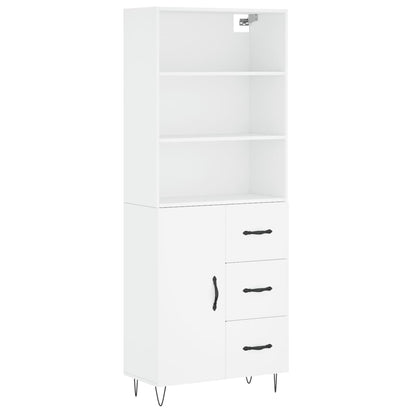 Skap Hvit 69,5x34x180 cm