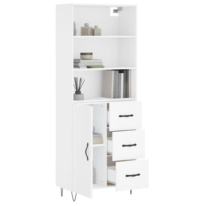 Skap Hvit 69,5x34x180 cm