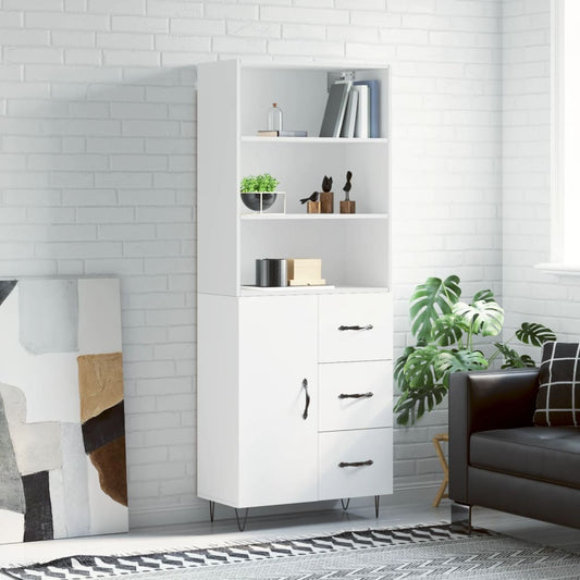 Skap Hvit 69,5x34x180 cm