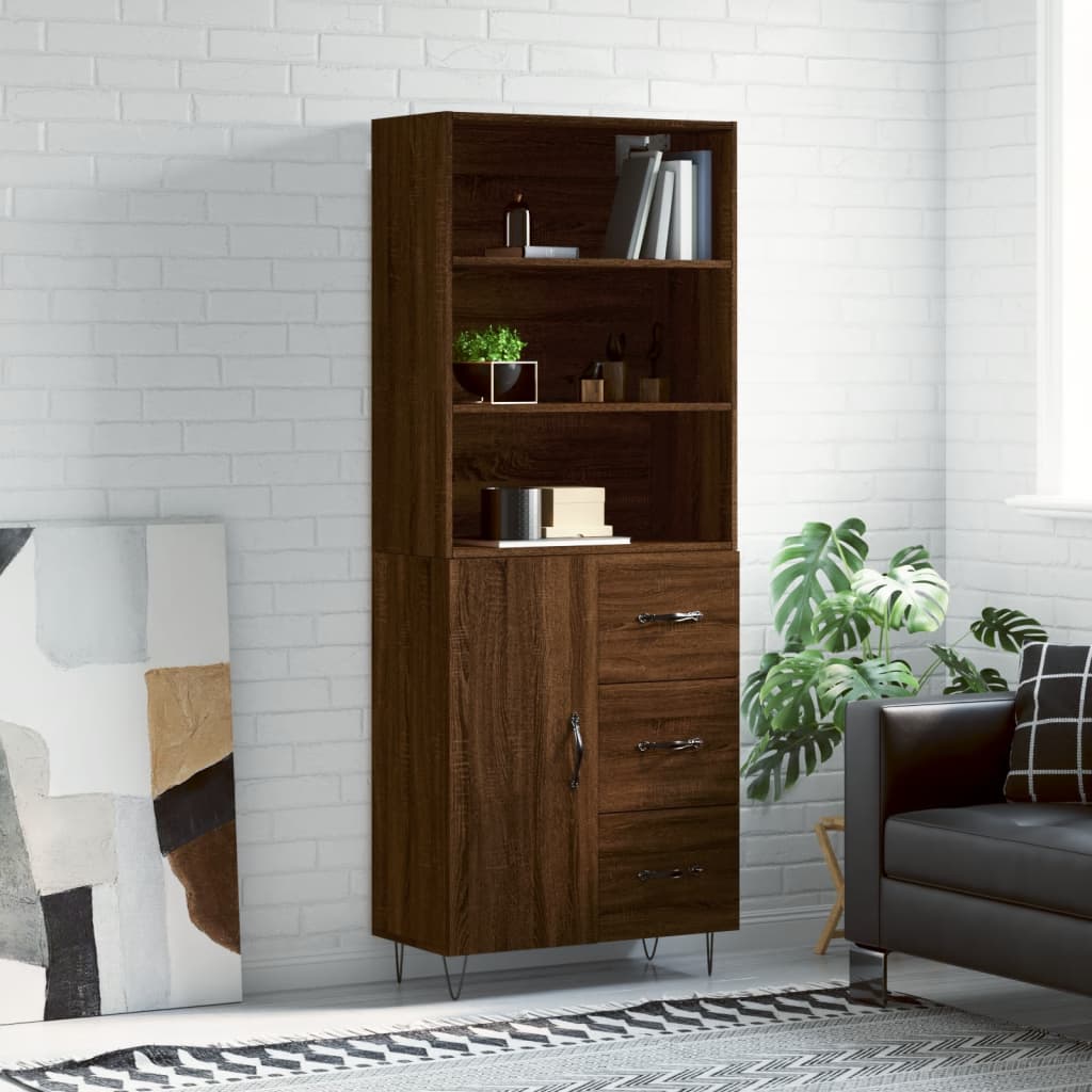 Skap Brun Eik 69,5x34x180 cm