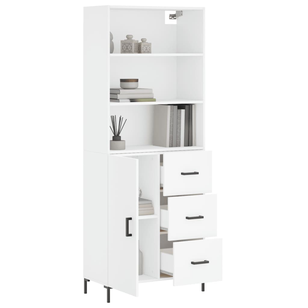 Skap Hvit 69,5x34x180 cm