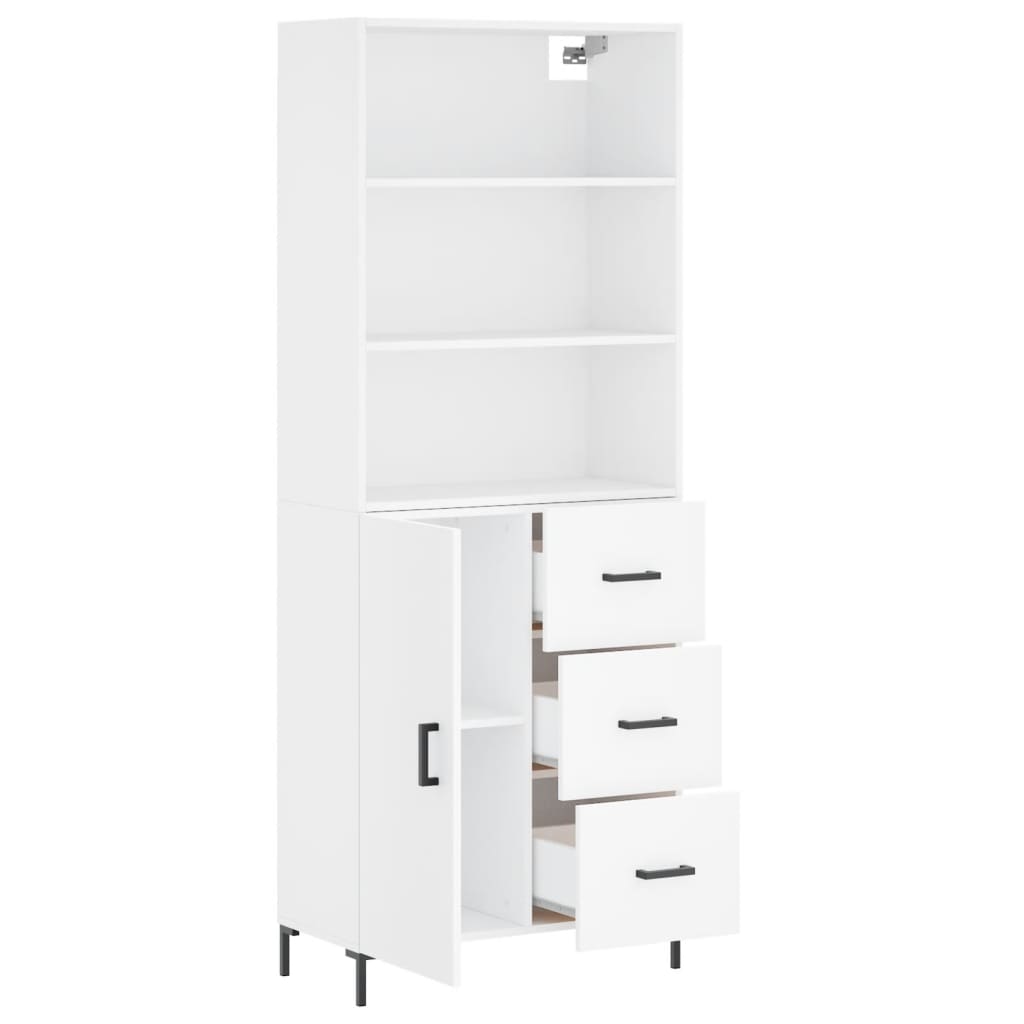 Skap Hvit 69,5x34x180 cm