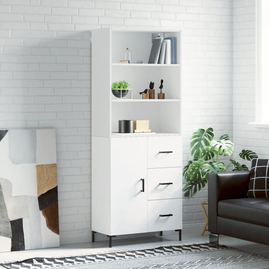 Skap Hvit 69,5x34x180 cm