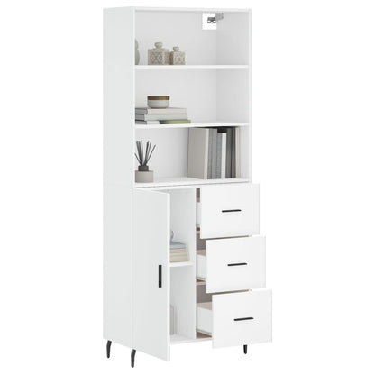 Skap Hvit 69,5x34x180 cm