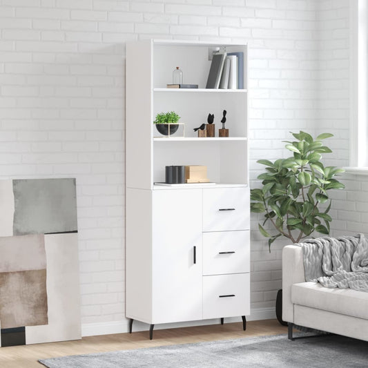 Skap Hvit 69,5x34x180 cm
