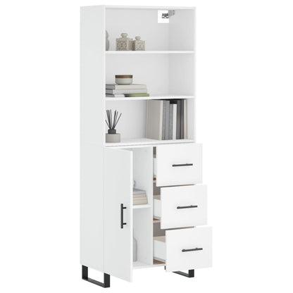 Skap Hvit 69,5x34x180 cm