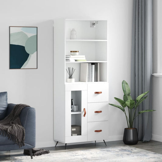 Skap Hvit 69,5x34x180 cm