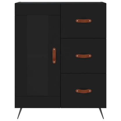 Skap Svart 69,5x34x180 cm