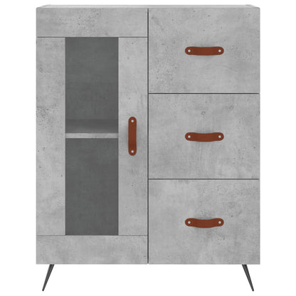 Skap Betonggrå 69,5x34x180 cm
