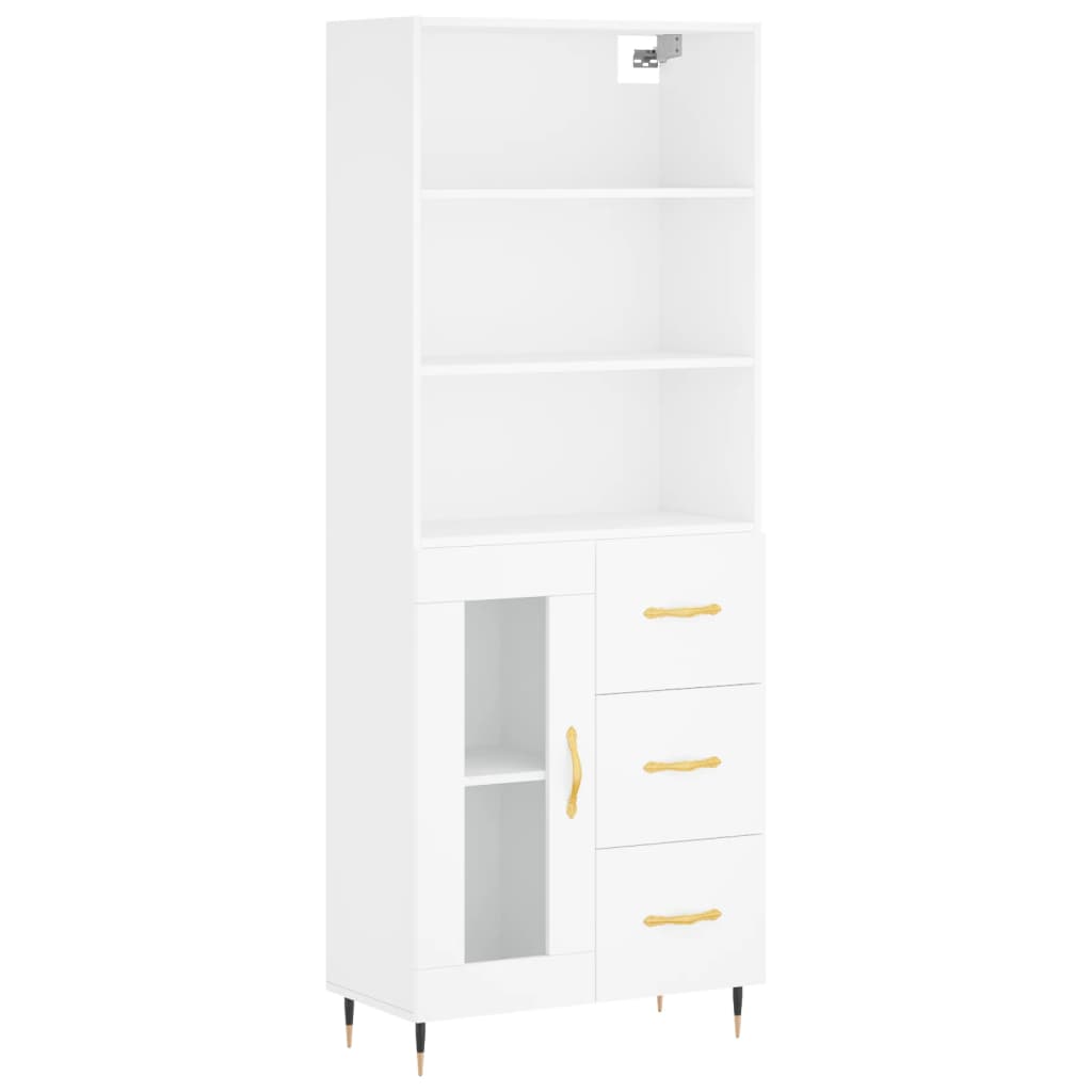 Skap Hvit 69,5x34x180 cm