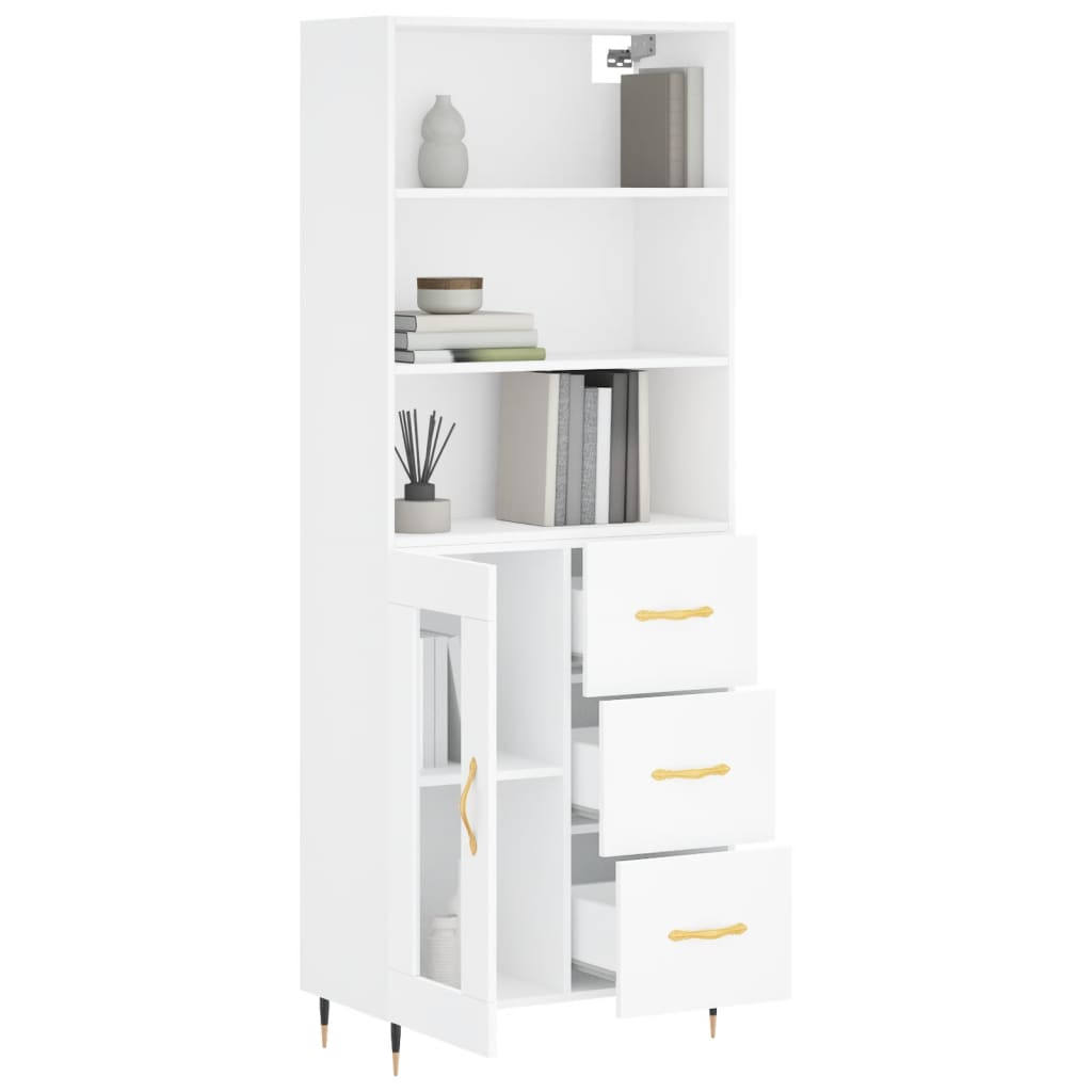 Skap Hvit 69,5x34x180 cm