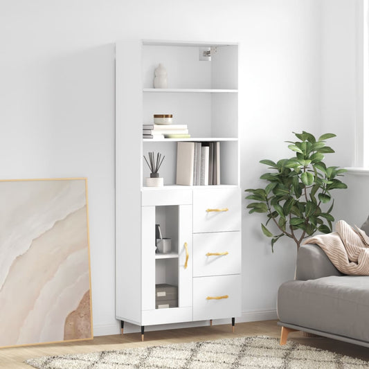 Skap Hvit 69,5x34x180 cm