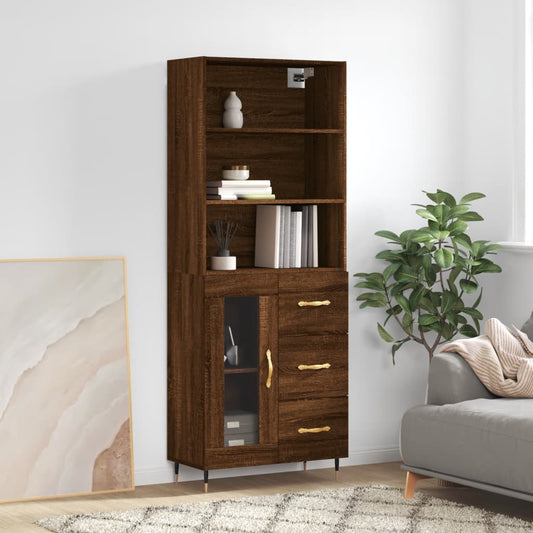 Skap Brun Eik 69,5x34x180 cm