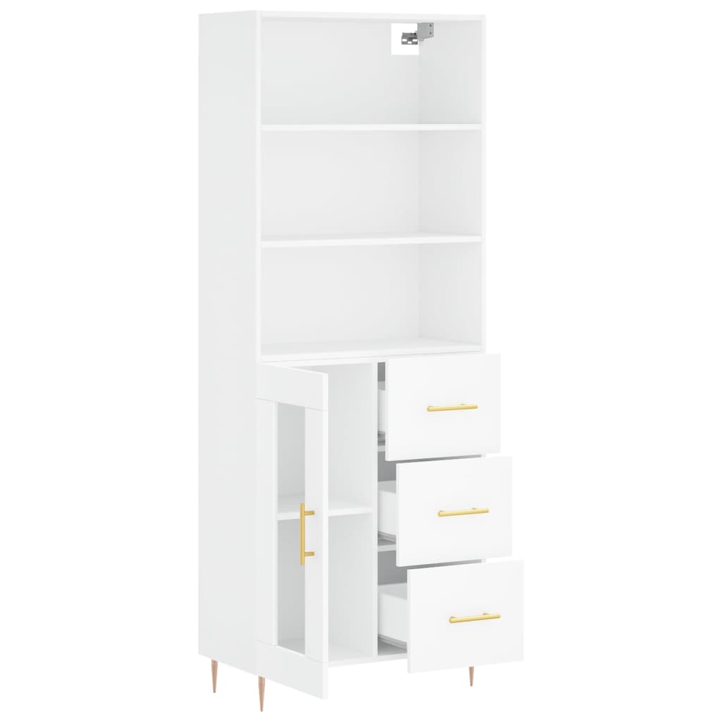 Skap Hvit 69,5x34x180 cm