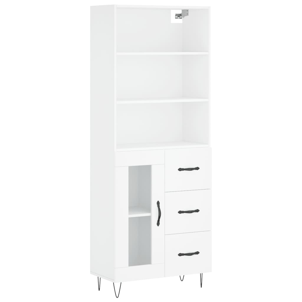 Skap Hvit 69,5x34x180 cm