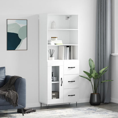 Skap Hvit 69,5x34x180 cm
