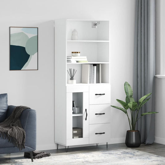Skap Hvit 69,5x34x180 cm