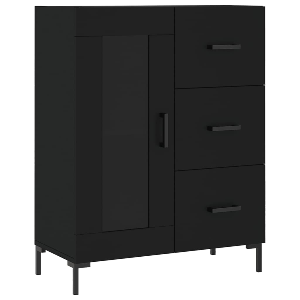 Skap Svart 69,5x34x180 cm
