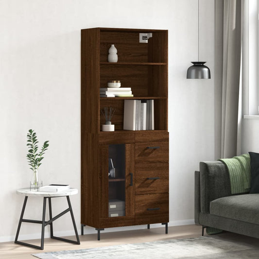 Skap Brun Eik 69,5x34x180 cm