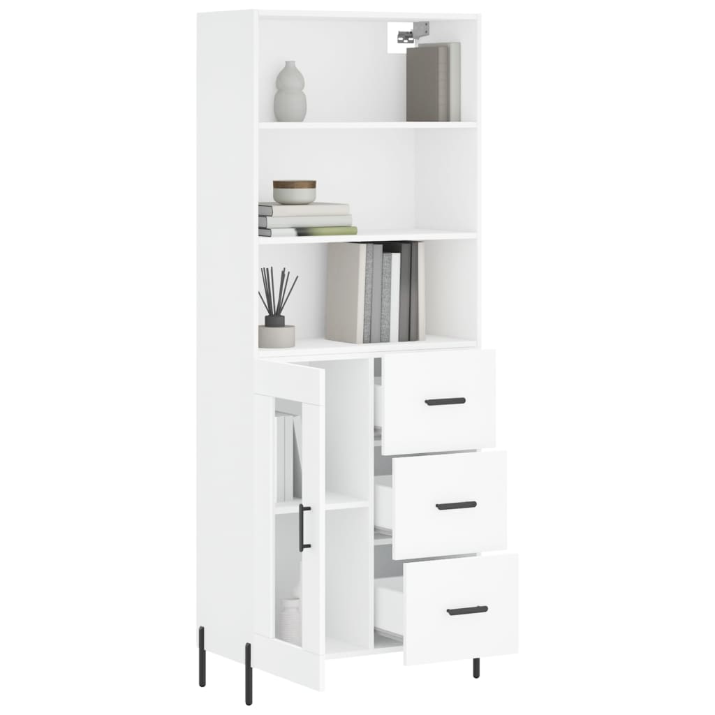 Skap Hvit 69,5x34x180 cm