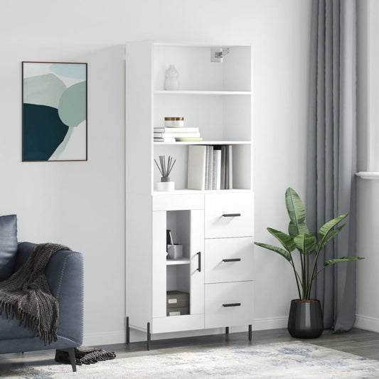 Skap Hvit 69,5x34x180 cm