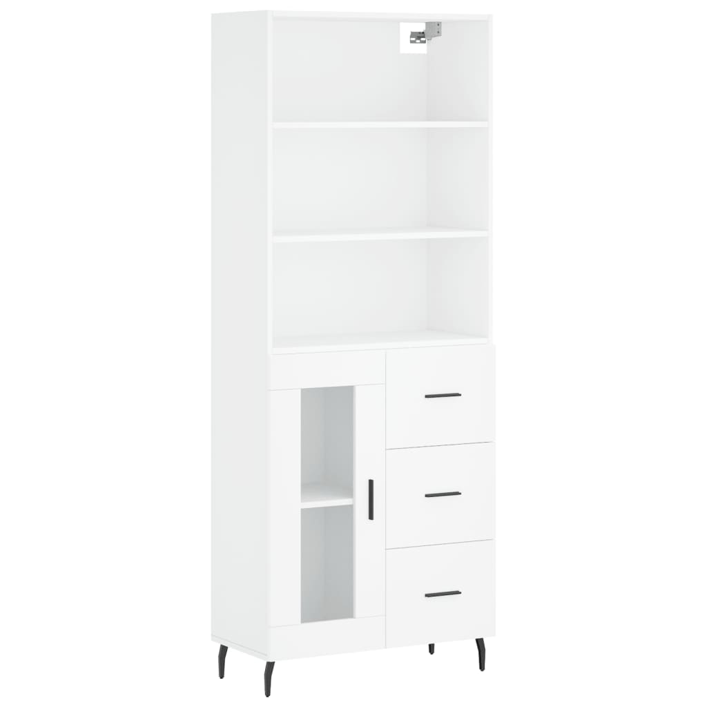 Skap Hvit 69,5x34x180 cm