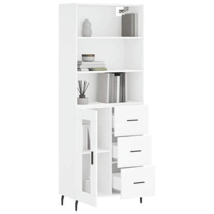 Skap Hvit 69,5x34x180 cm