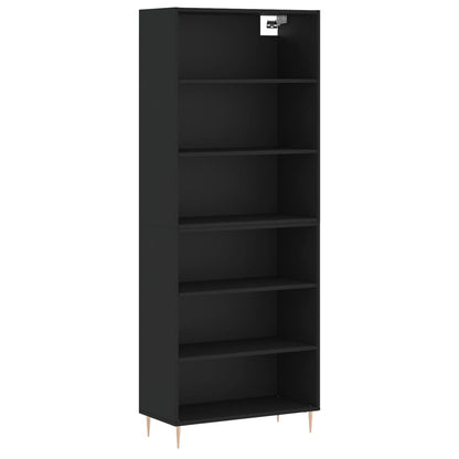 Skap Svart 69,5x32,5x180 cm