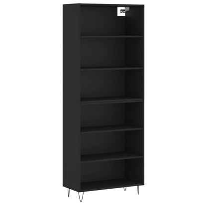 Skap Svart 69,5x32,5x180 cm