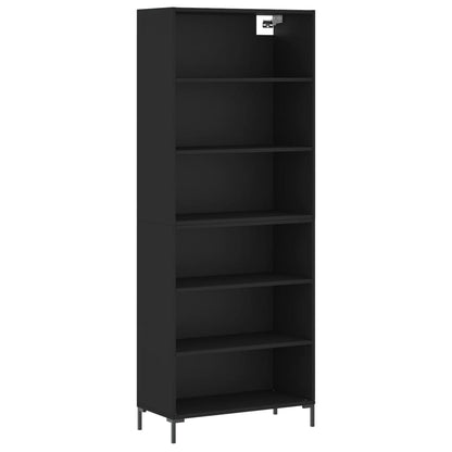 Skap Svart 69,5x32,5x180 cm